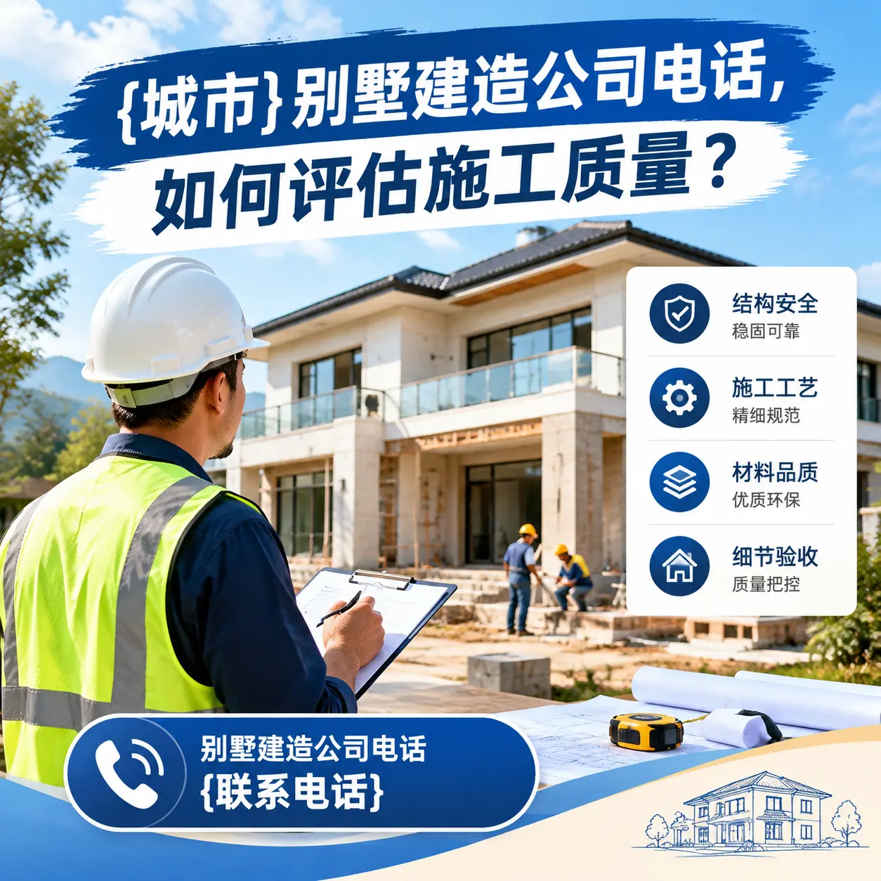 长顺别墅建造公司电话，如何评估施工质量？