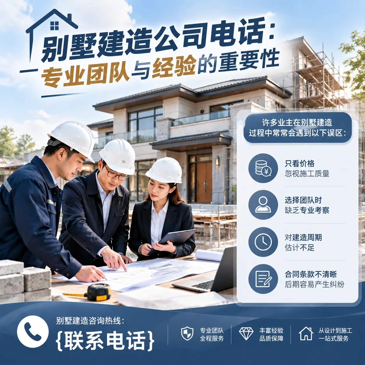 长顺别墅建造公司电话:专业团队与经验的重要性