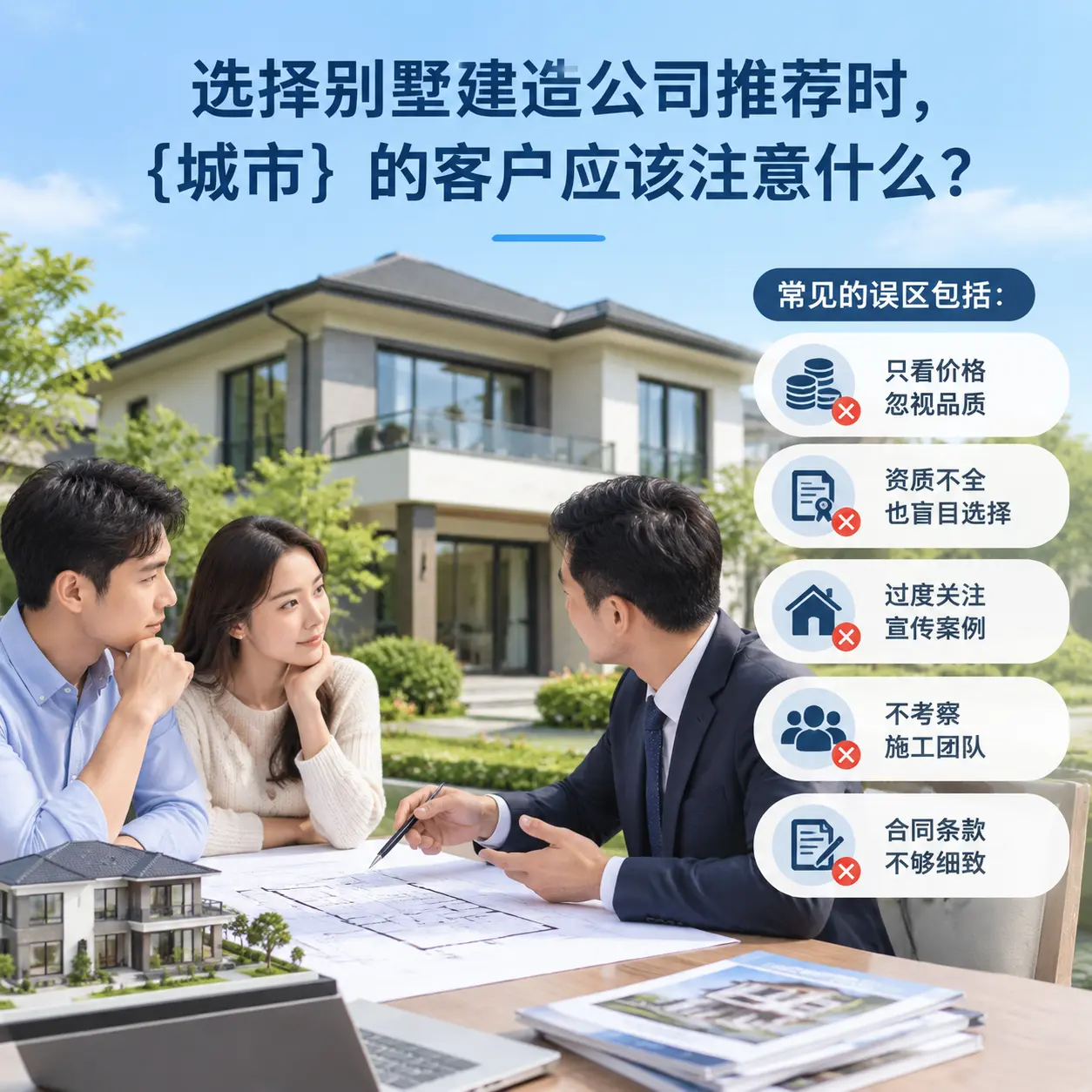 选择别墅建造公司推荐时，长顺 的客户应该注意什么？