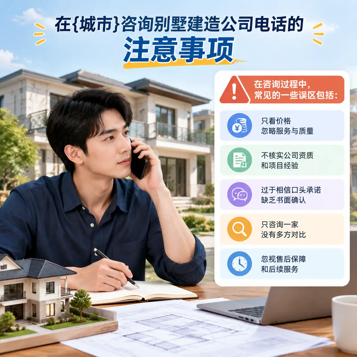 在长顺咨询别墅建造公司电话的注意事项