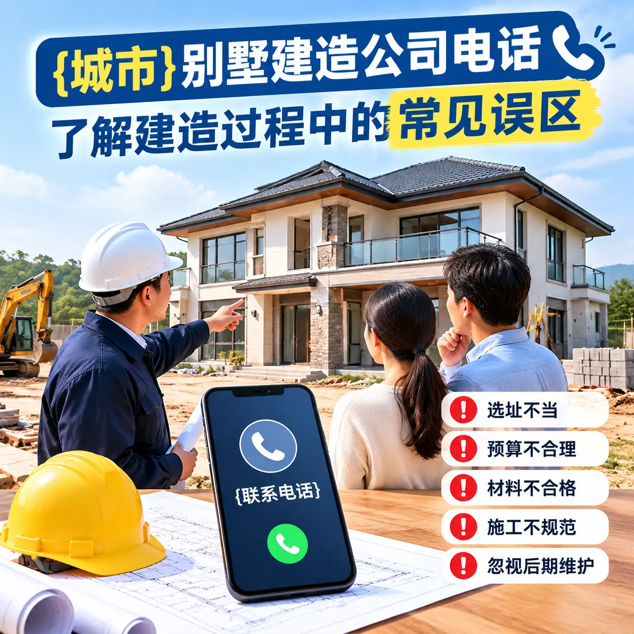 长顺别墅建造公司电话，了解建造过程中的常见误区